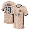 Maillot de Supporter Paris Saint-Germain Bradley Barcola 29 Quatrième Jordan 2023-24 Pour Homme